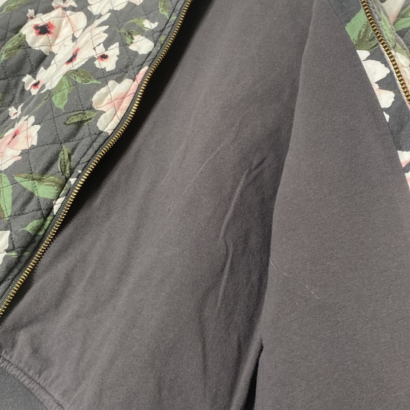 PRETTY Oshkosh Quilted Floral Bomber Jacket, Cozy, FLEECE LINED  - Girl’s 12 EUC - Picture 8 of 12